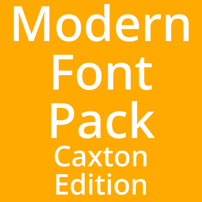 Иконка Modern Font Pack - Caxton Edition