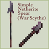 Иконка Simple Trident to Netherite Spear / War Scythe
