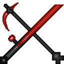 Иконка Unreal 128x Sword and Axe Overlay
