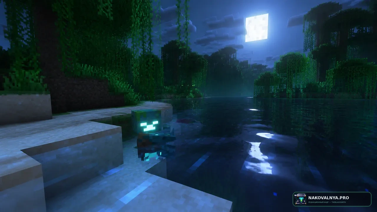 1.21.11 Panorama with Shaders: шейдерную панораму главного меню — редакционная иллюстрация 3 из 3