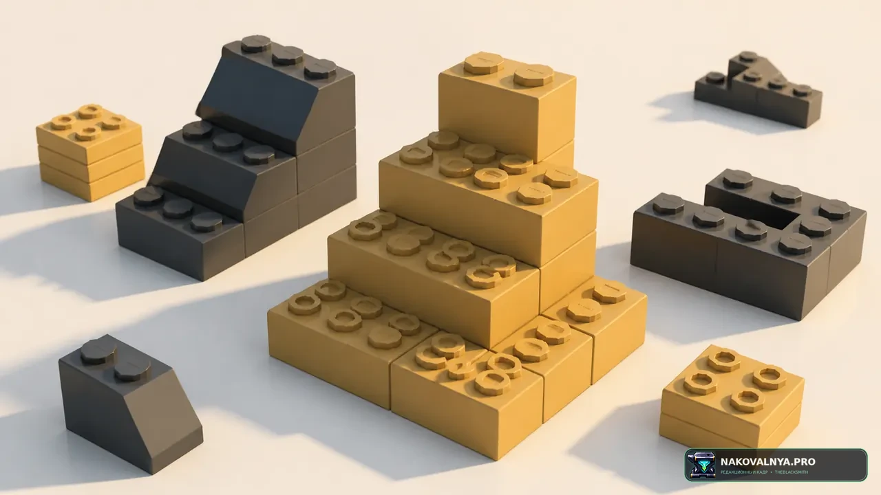 3DBricks REMASTERED: трёхмерный мир в стиле конструктора — редакционная иллюстрация 2 из 3