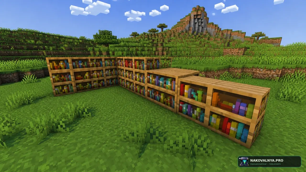Изображение к проекту 3D Variated Bookshelves