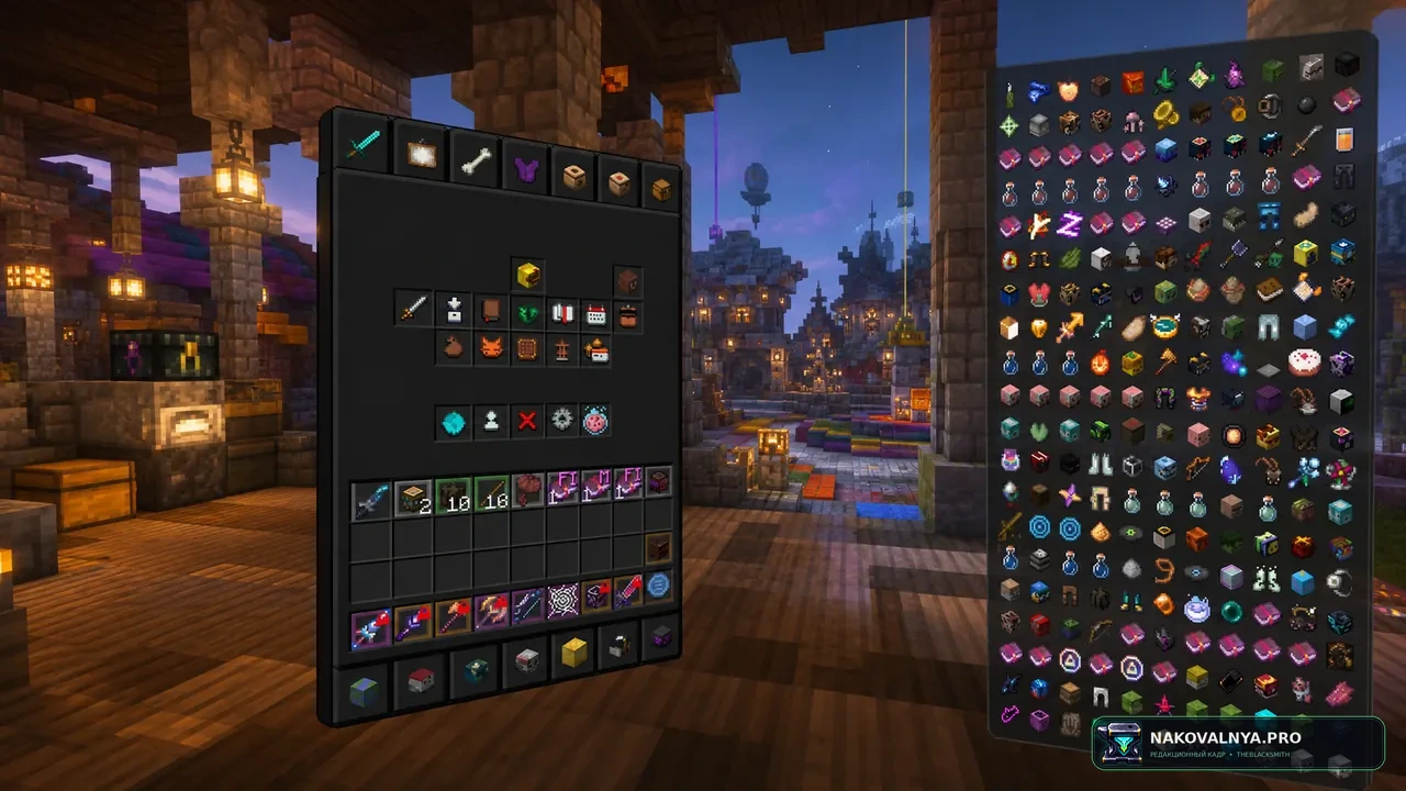 ALAND's Optimized Hypixel SkyBlock: удобную и плавную игру в Hypixel SkyBlock без нагромождения экранов — редакционная иллюстрация 2 из 3