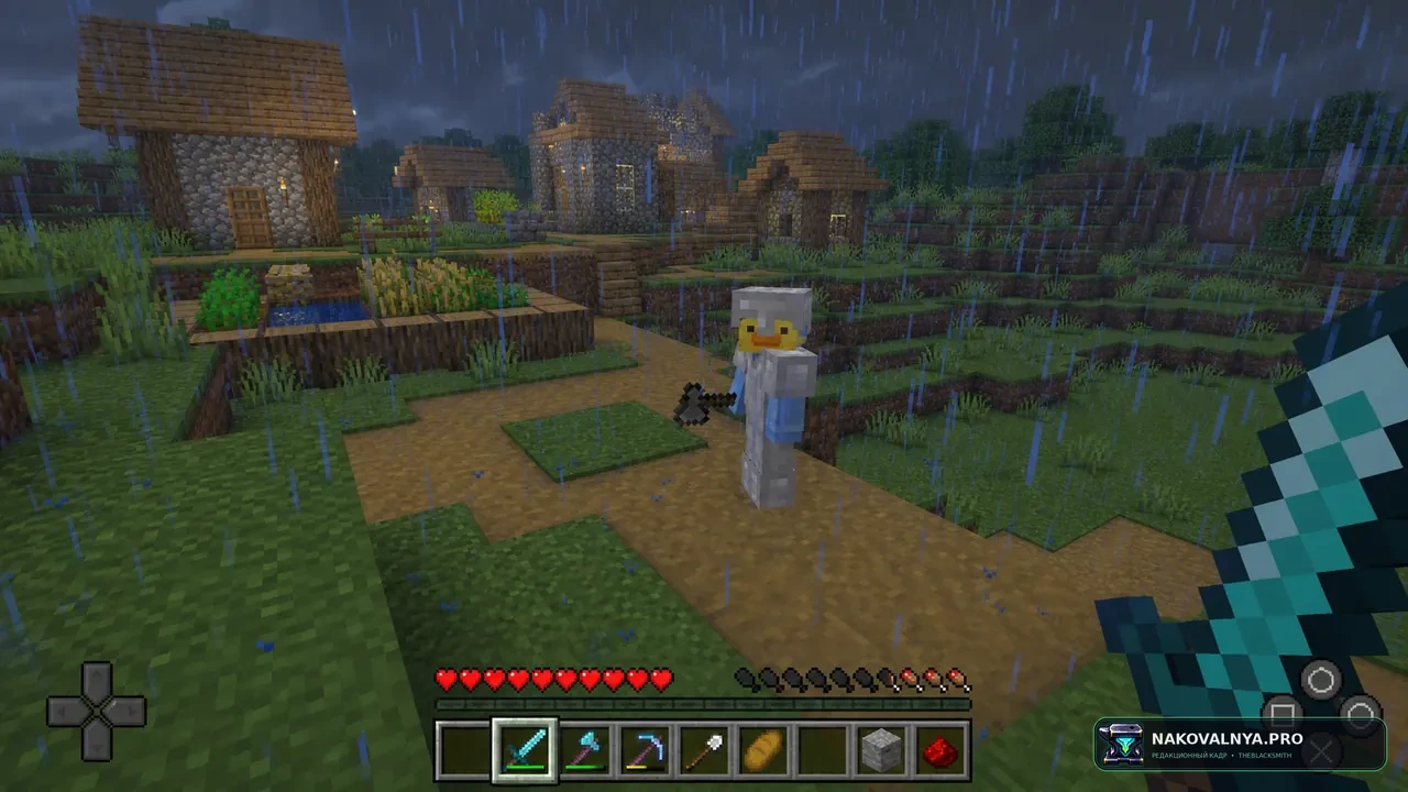 AllyCraft: портативный Minecraft с контроллером, оптимизацией и шейдерами — редакционная иллюстрация 2 из 3