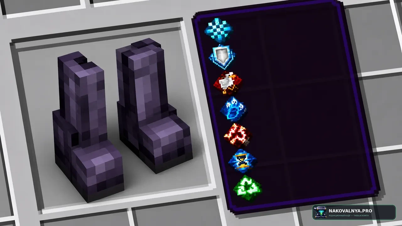 AL's Dungeons Enchant Icons: иконки зачарований в стиле Minecraft Dungeons — редакционная иллюстрация 3 из 3