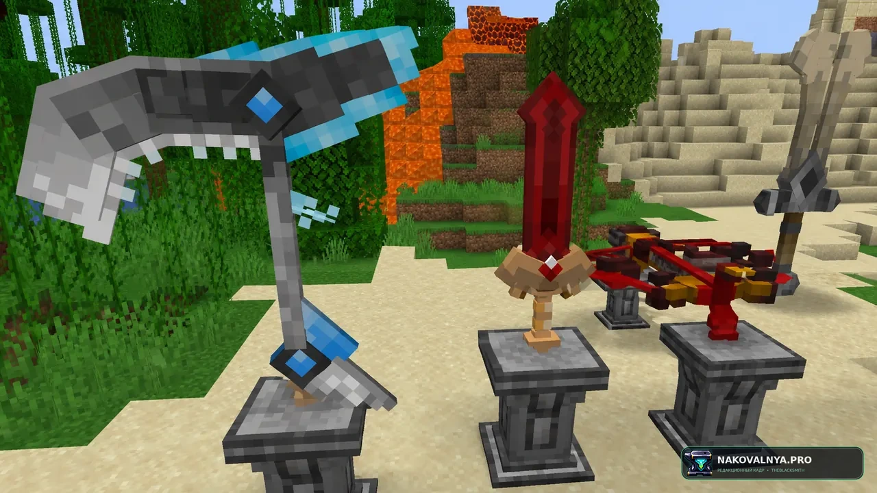Altar SMP Texture Pack: легендарное оружие и артефакты Altar SMP — редакционная иллюстрация 3 из 3