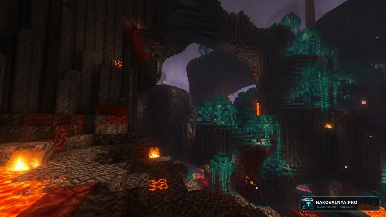 Amplified Nether: высокий и рельефный ванильный Незер — редакционная иллюстрация 3 из 3