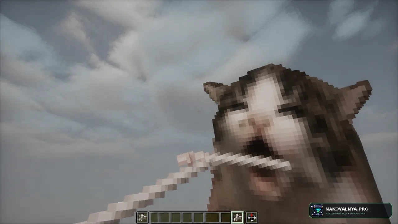 Animated Cat Biting Wire Totem Reskin: анимированный кошачий тотем — редакционная иллюстрация 3 из 3