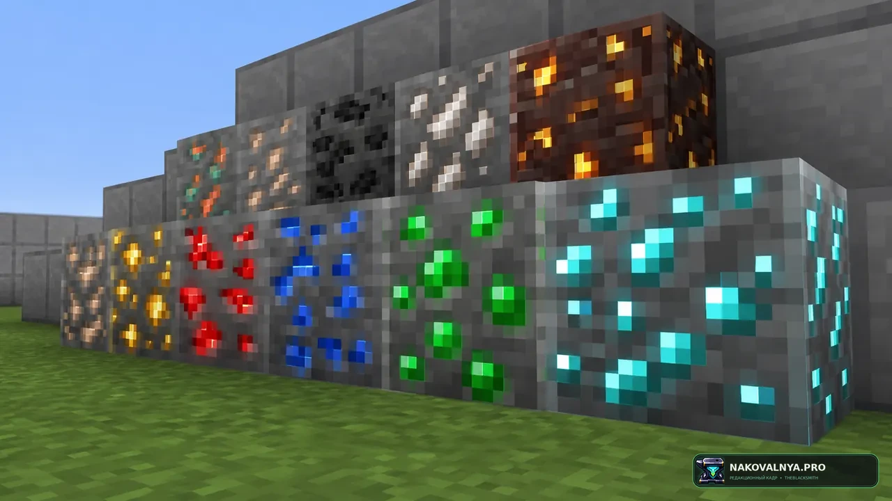 Animated Ore: анимированные светящиеся руды — редакционная иллюстрация 3 из 3