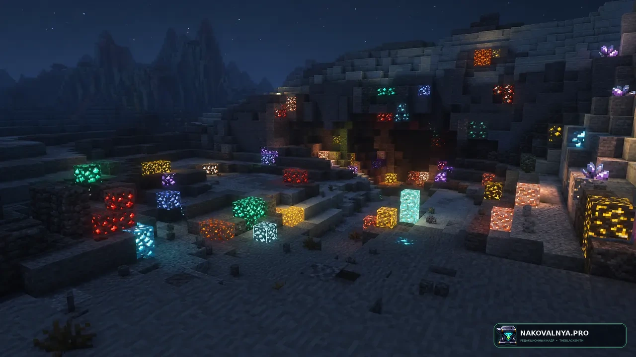 Изображение к проекту Glowing Animated Ores