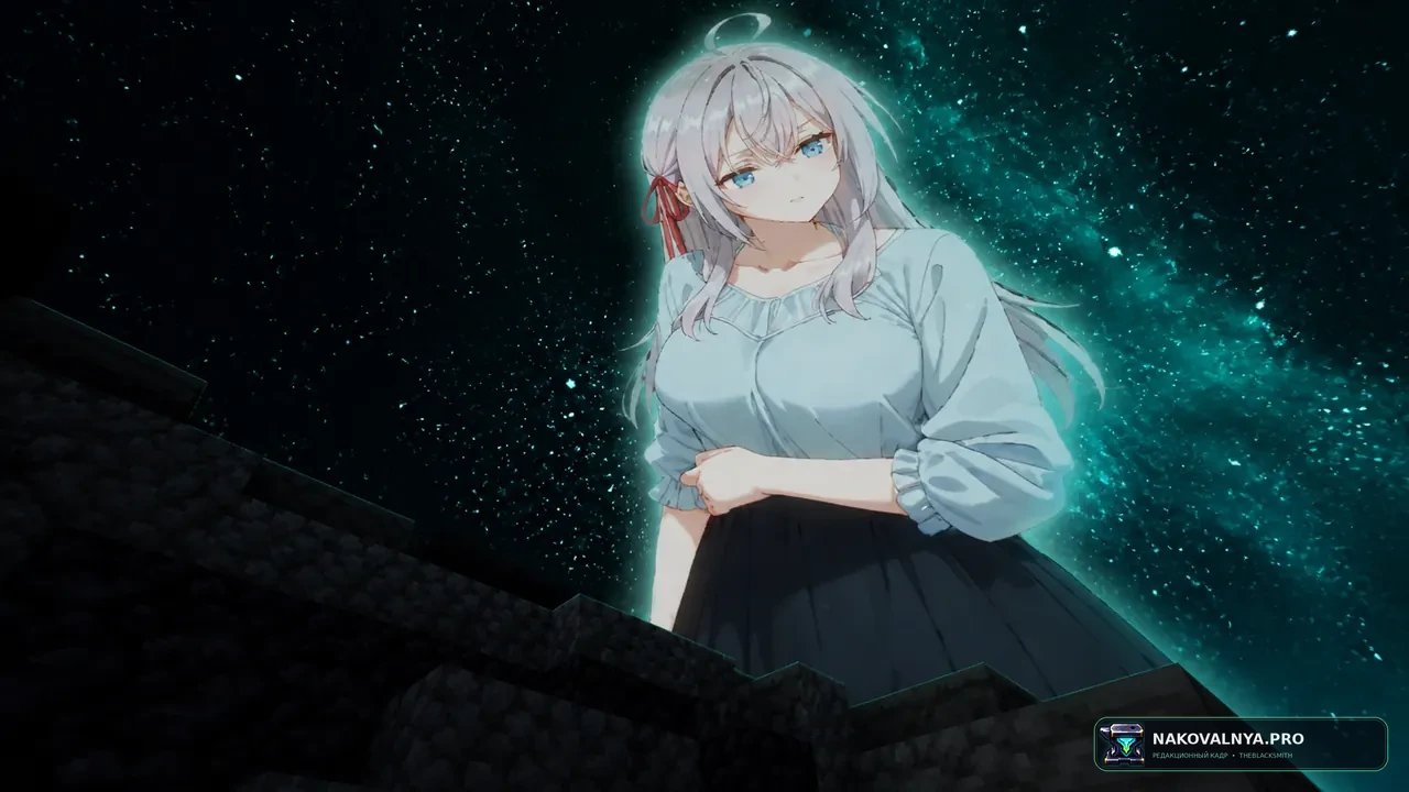 CPVP yxusuf05+Anime sky: Crystal PvP с аниме-небом и пользовательским снаряжением — редакционная иллюстрация 3 из 3