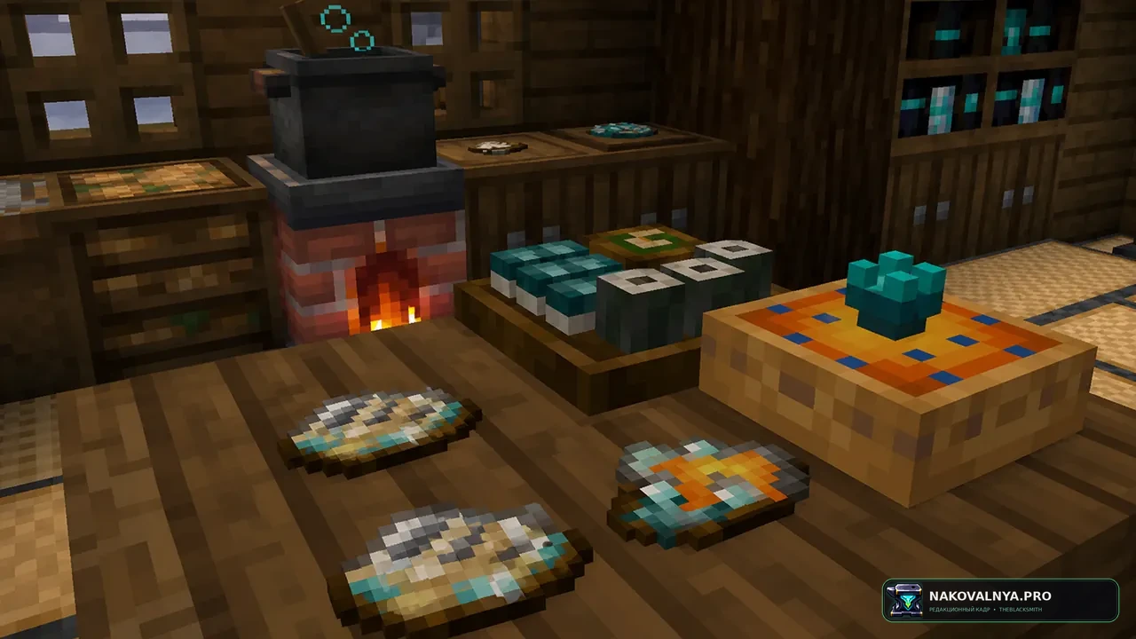 Aquamirae Delight: еду и ножи для связки Aquamirae с Farmer's Delight — редакционная иллюстрация 3 из 3