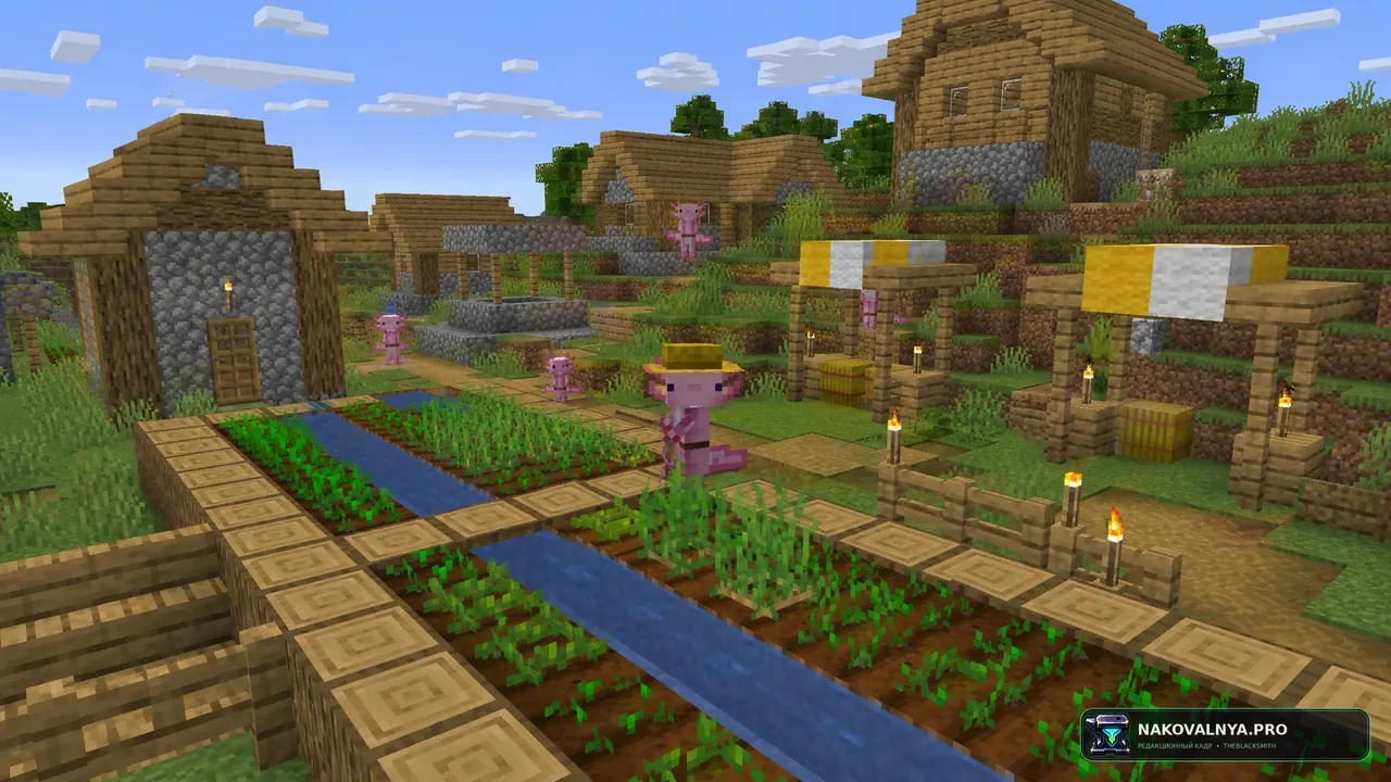 Изображение к проекту Axolotl villagers