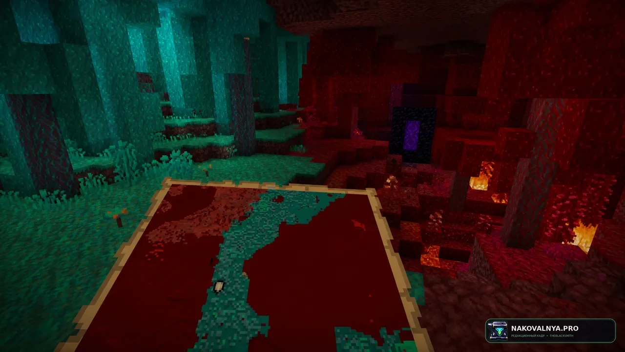 Better Nether Map: читаемые карты закрытых измерений — редакционная иллюстрация 2 из 3