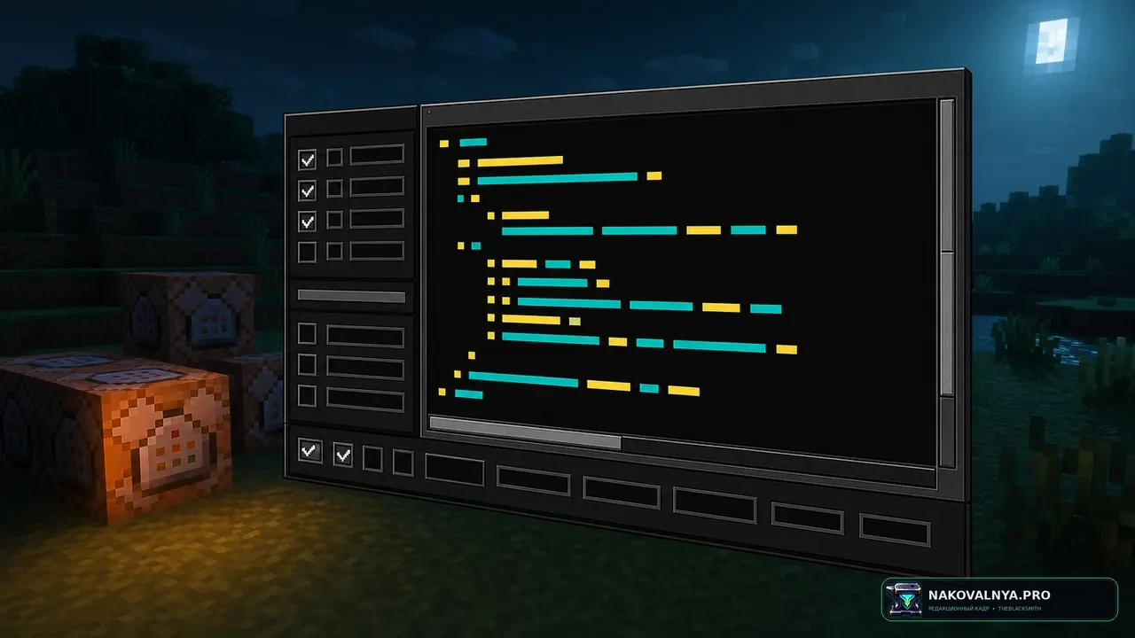 Better Command Block UI: удобный редактор командных блоков — редакционная иллюстрация 2 из 3