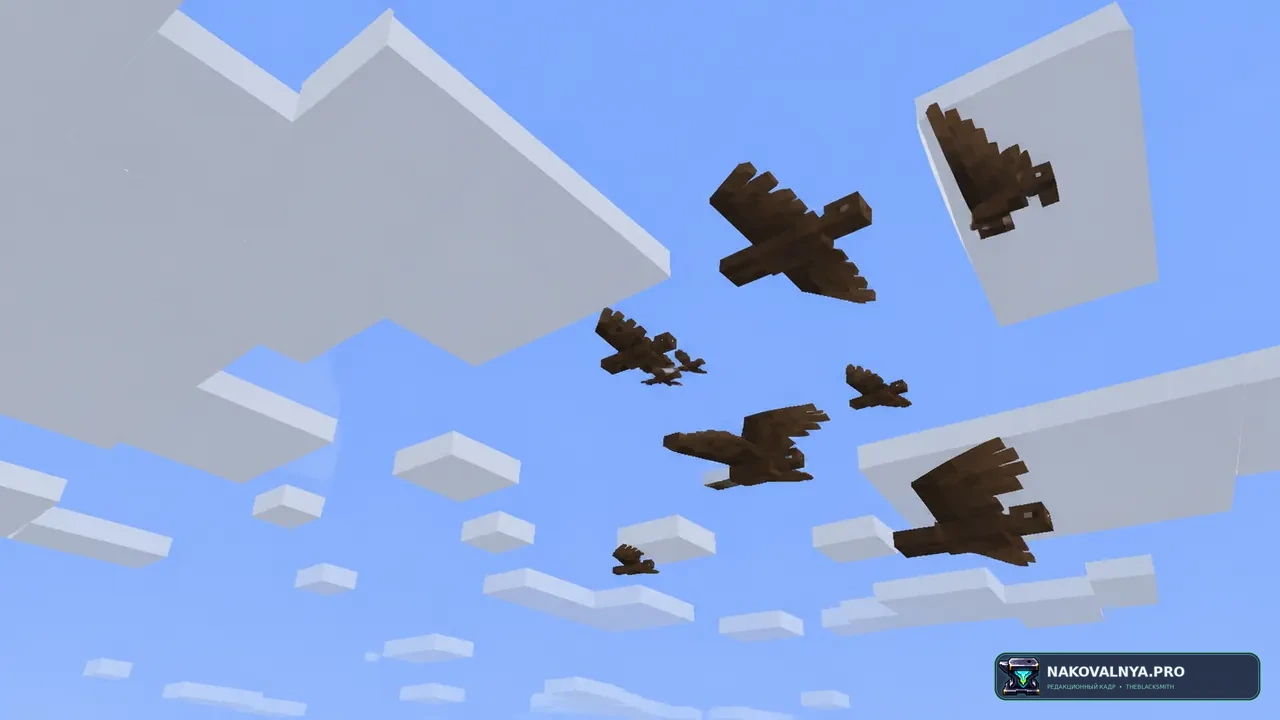 Birds | Boids Addon: лесных птиц, летающих стаями — редакционная иллюстрация 3 из 3