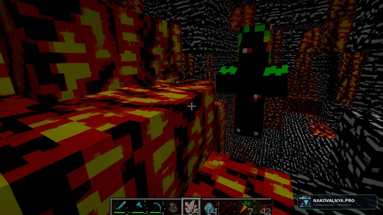 Bitcrushed Minecraft: искажённый пиксельный мир и звук — редакционная иллюстрация 3 из 3