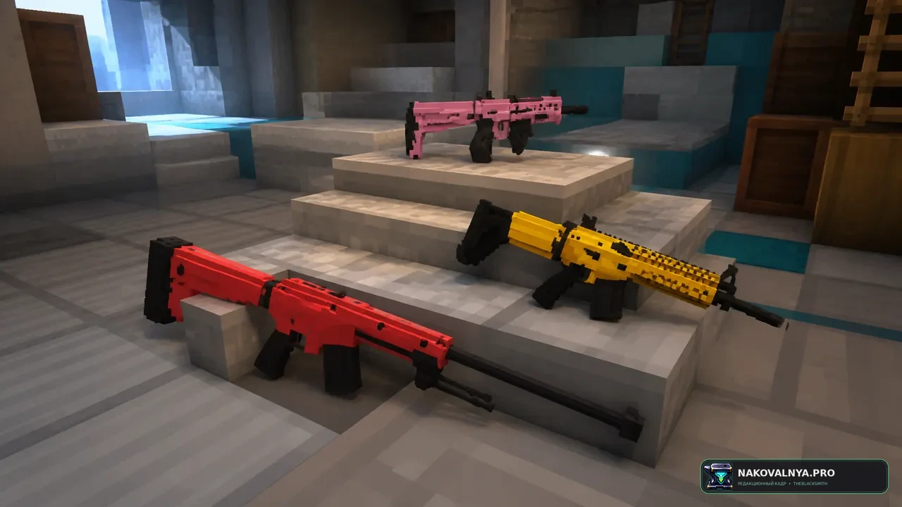 Black Guns and Weapons ModPack: огнестрельный бой, паркур и современный транспорт — редакционная иллюстрация 2 из 3