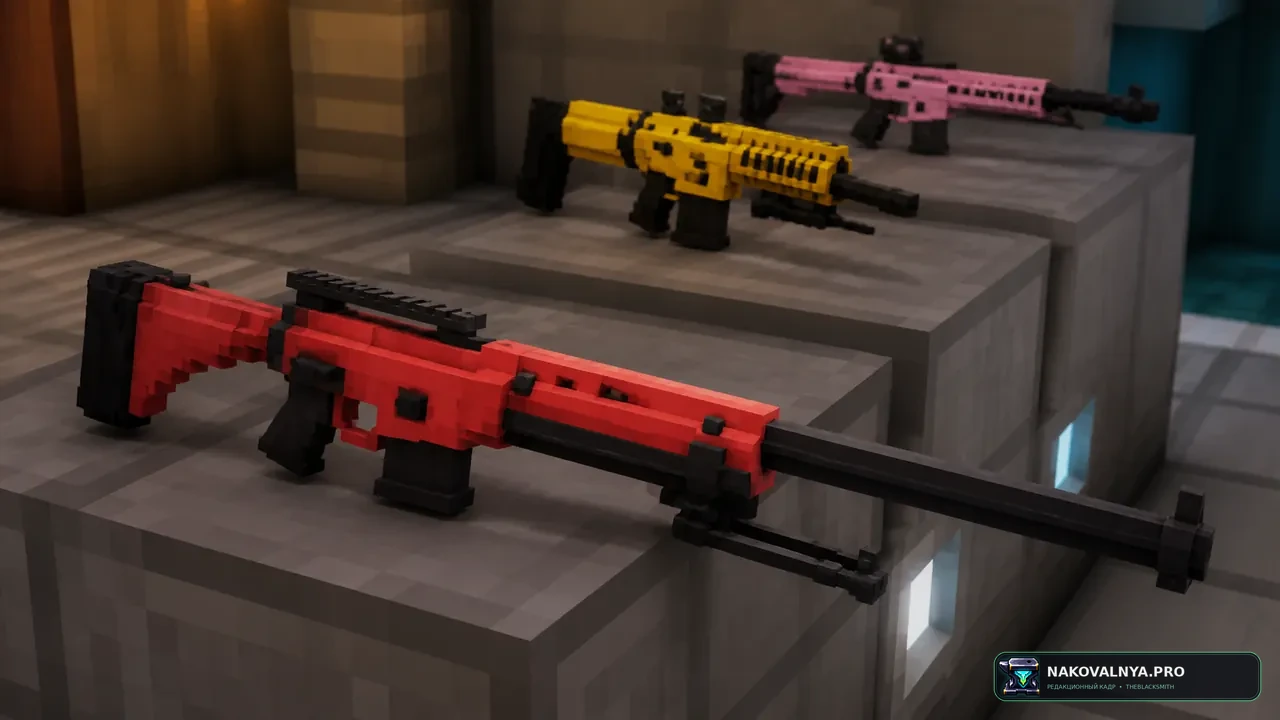 Black Guns and Weapons ModPack: огнестрельный бой, паркур и современный транспорт — редакционная иллюстрация 3 из 3