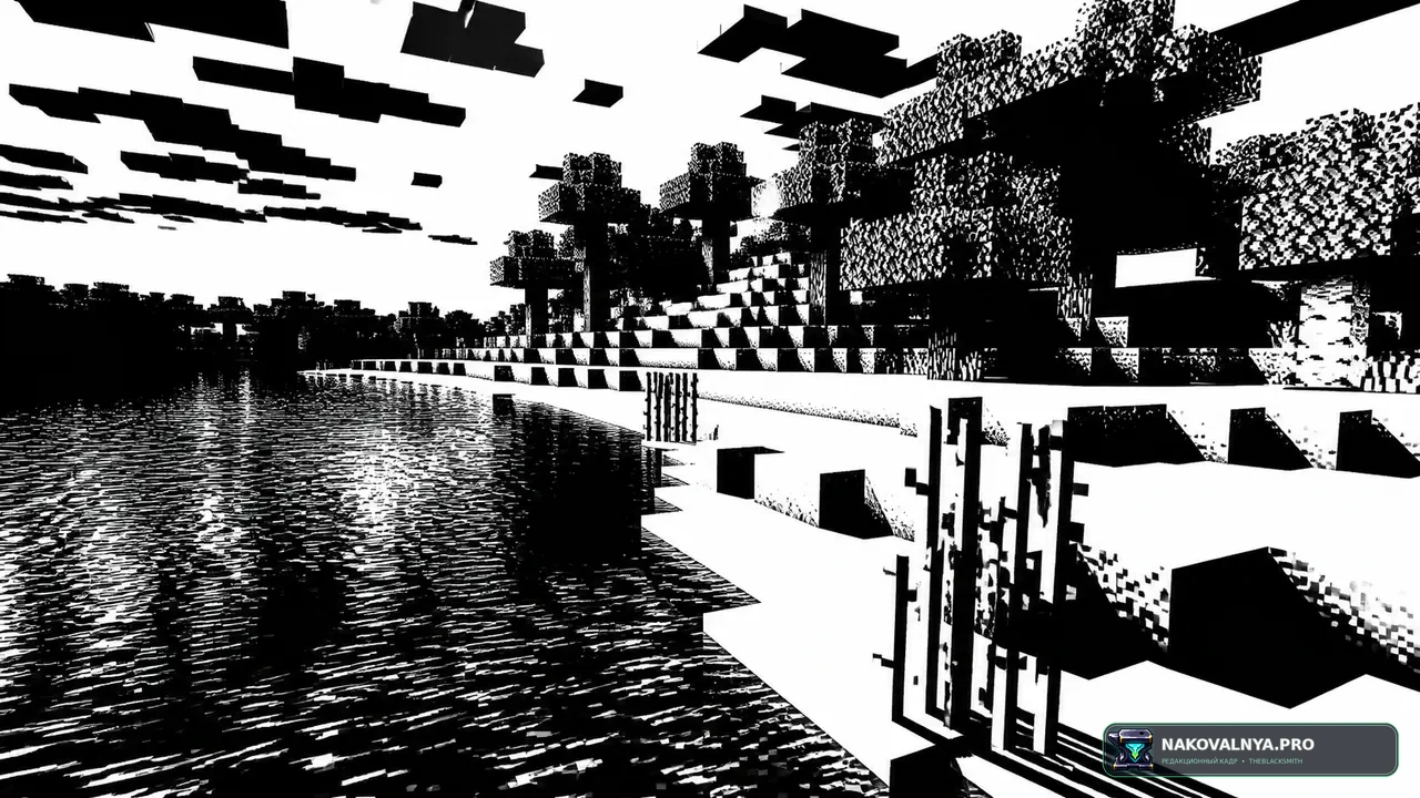 Black & White Shader: контрастную двухцветную картинку без полутонов — редакционная иллюстрация 2 из 3