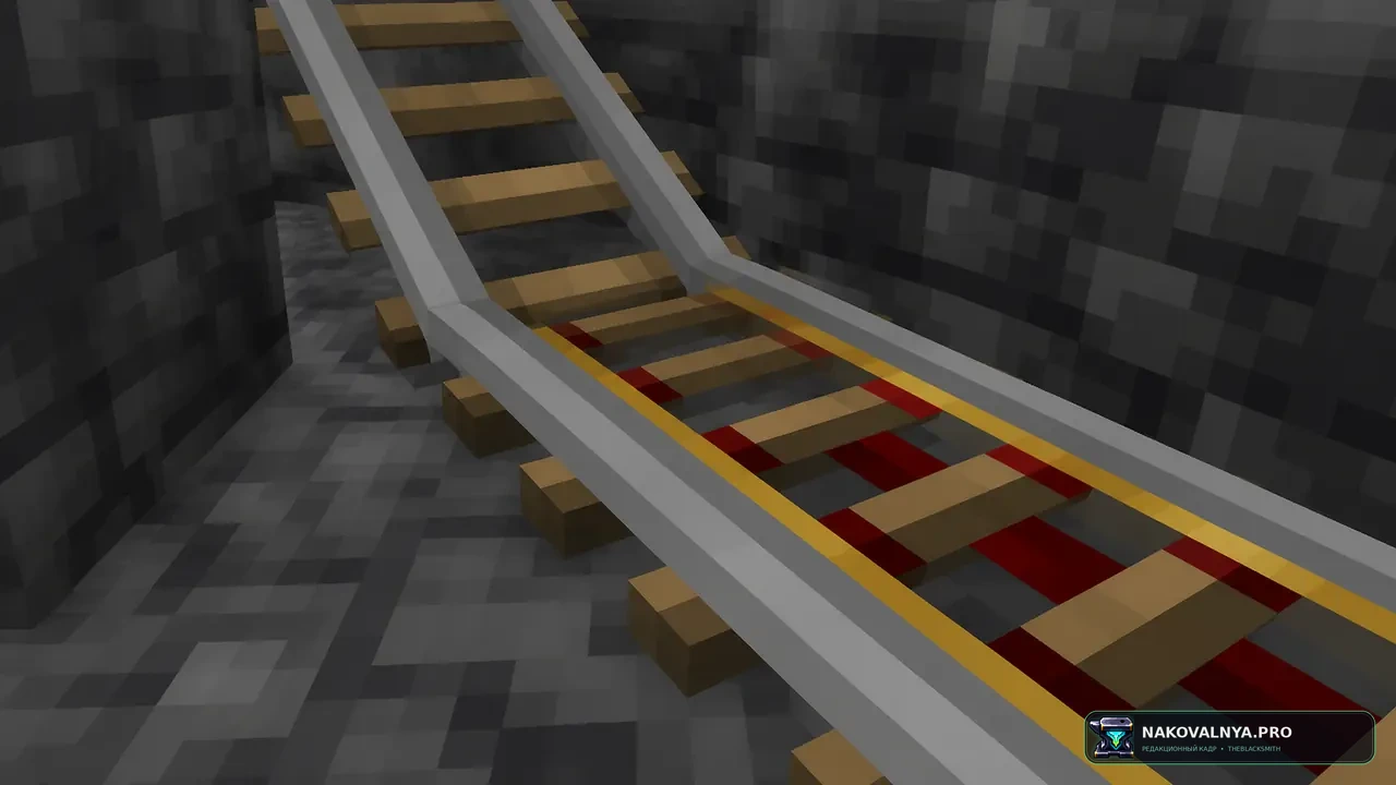 Blocky 3D Rails: объёмные железнодорожные рельсы — редакционная иллюстрация 3 из 3