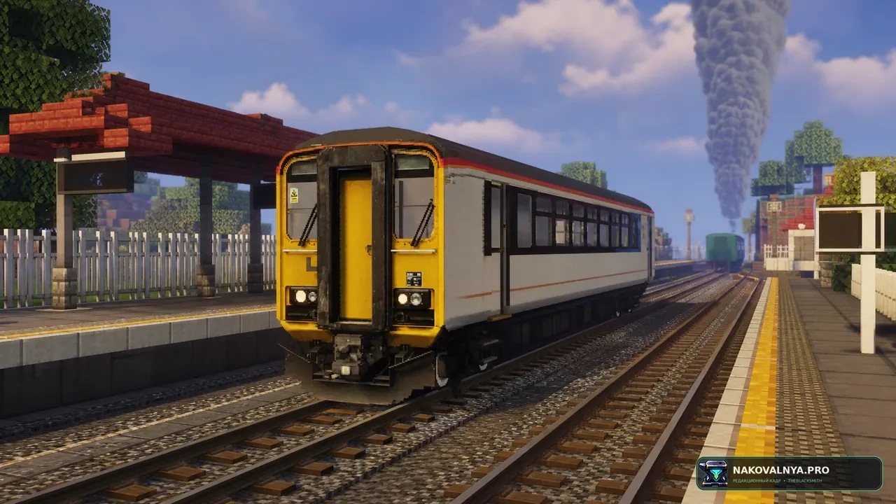[MTR3/4] British Rail Class 153: британский дизель-поезд Class 153 — редакционная иллюстрация 2 из 3