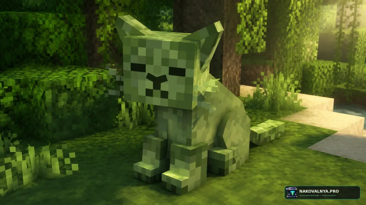 Cat Creepers: кошачьи модели криперов с анимациями и биомными вариантами — редакционная иллюстрация 3 из 3