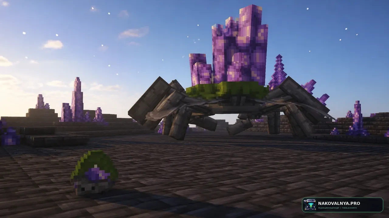 Cataclysmic Crab Spawn: предмет для призыва Аметистового краба — редакционная иллюстрация 2 из 3