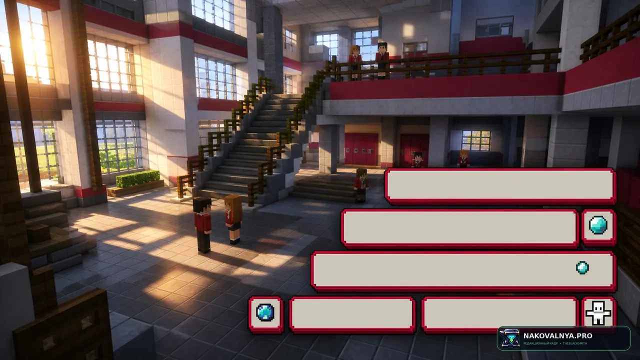 Charlotte Custom GUI Pack: красно-белый аниме-интерфейс Charlotte для HUD и контейнеров — редакционная иллюстрация 2 из 3