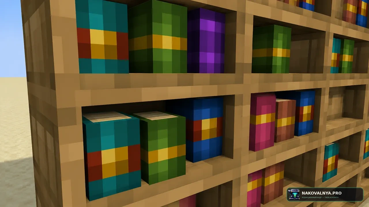Chiseled Bookshelf 3D: объёмную резную книжную полку — редакционная иллюстрация 3 из 3
