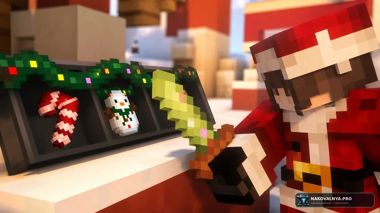 Christmas Claws: рождественское оформление для PvP и выживания — редакционная иллюстрация 3 из 3