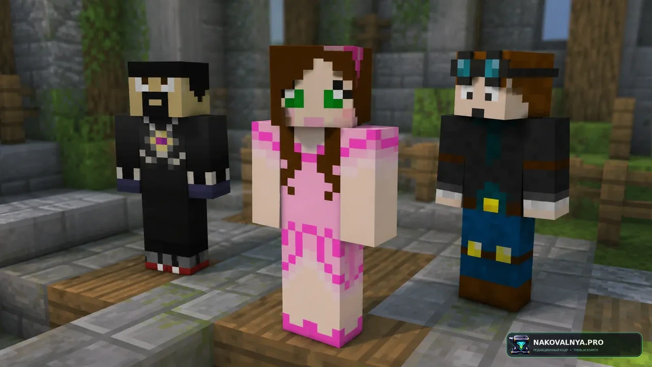 Classic Minecraft YouTuber Skin Pack: скины классических Minecraft-ютуберов — редакционная иллюстрация 3 из 3