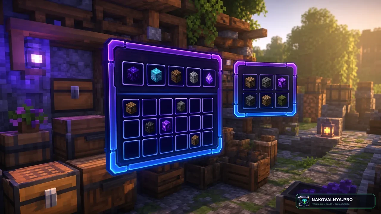 Colourful Containers: Modded GUI Compat: цветные интерфейсы поддерживаемых модов в едином стиле — редакционная иллюстрация 2 из 3