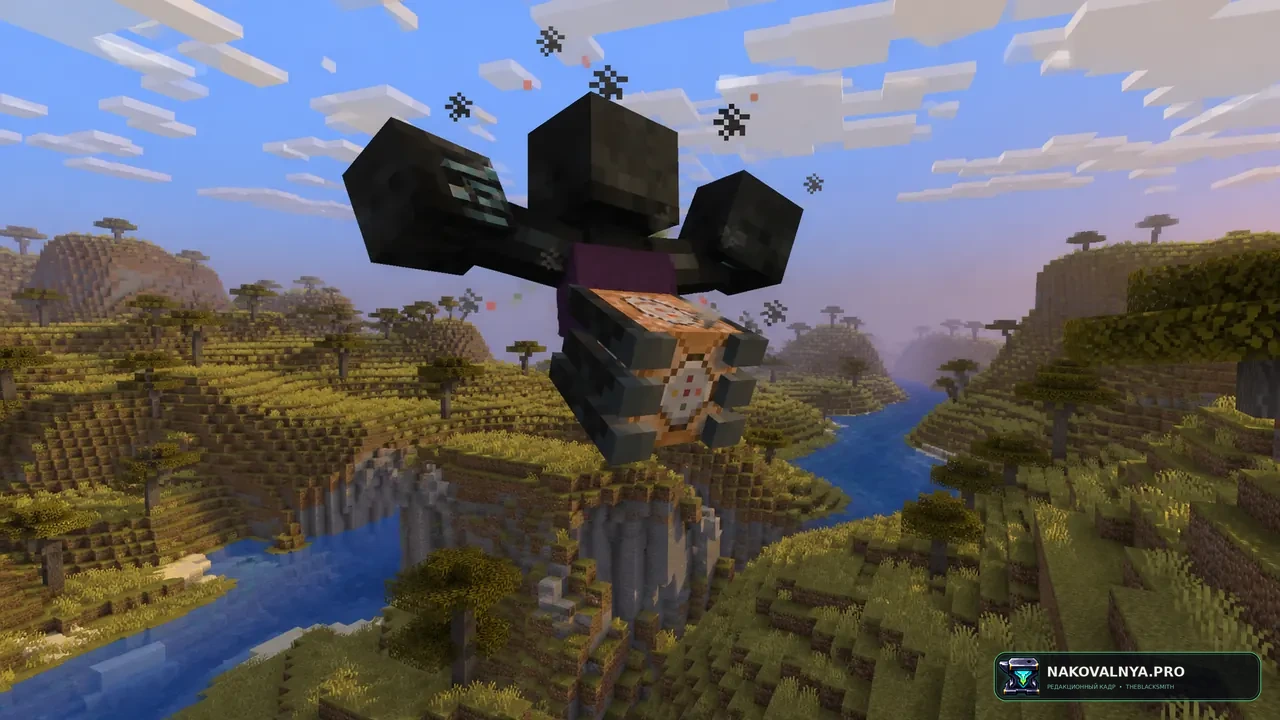 Cracker's Wither Storm Mod: хоррор-выживание против Wither Storm — редакционная иллюстрация 2 из 3