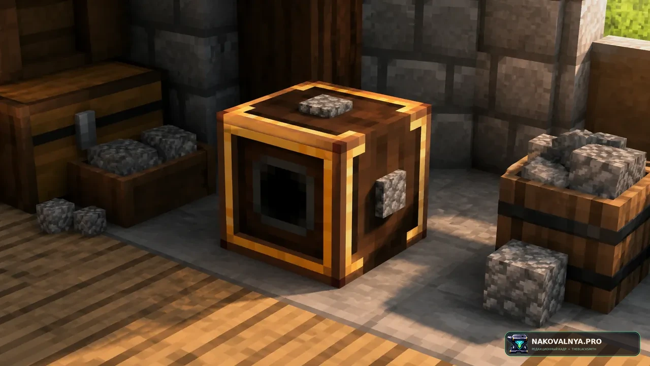 Create Cobblestone: механические генераторы камня — редакционная иллюстрация 2 из 3