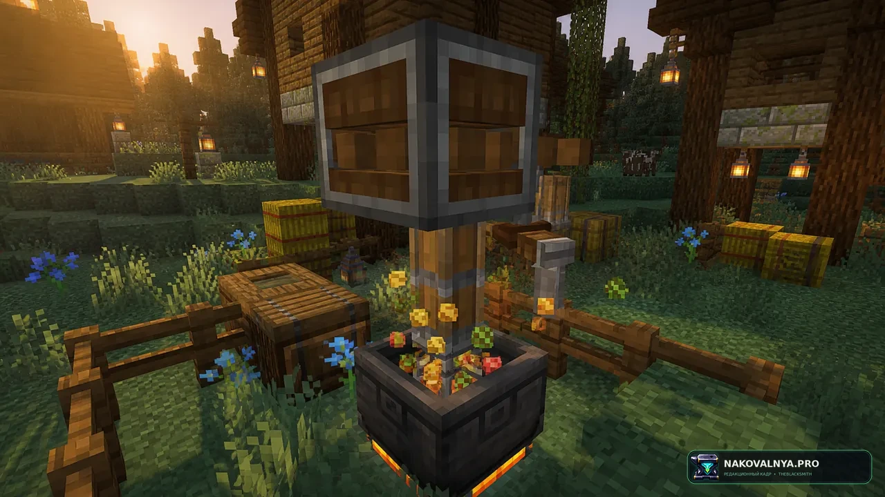 Create: Farming & Delights!: автоматизацию фермерства и готовки — редакционная иллюстрация 2 из 3