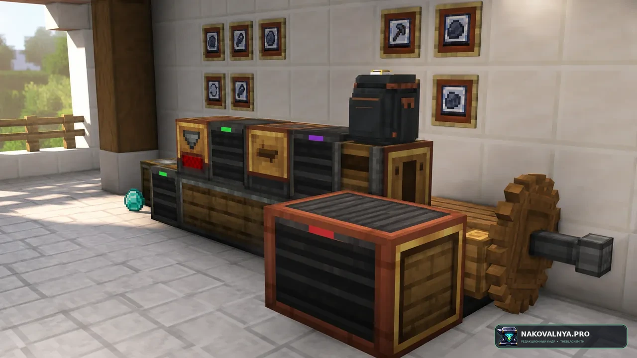Create: Storage [Neo/Forge]: хранилища и рюкзаки для Create — редакционная иллюстрация 2 из 3