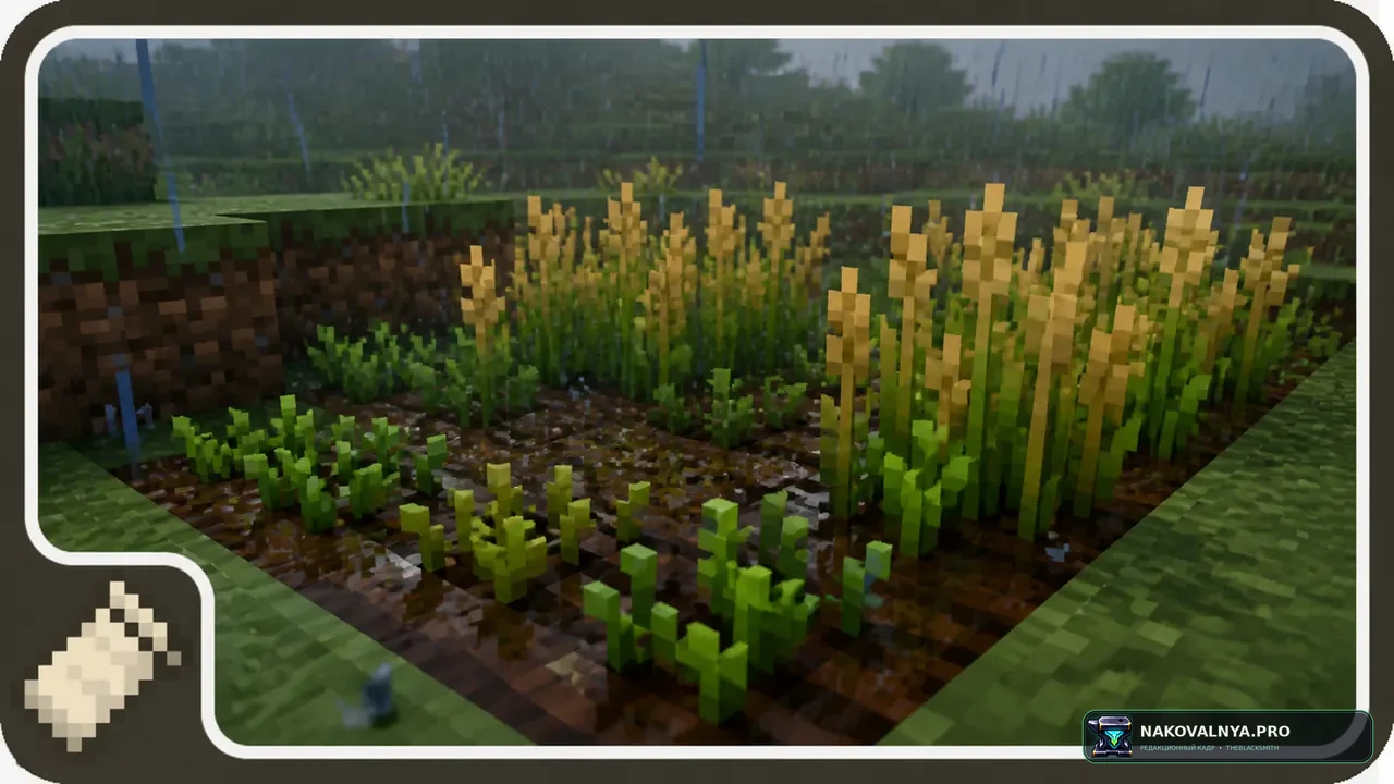Crops Love Rain: ускоренный дождём рост урожая — редакционная иллюстрация 3 из 3
