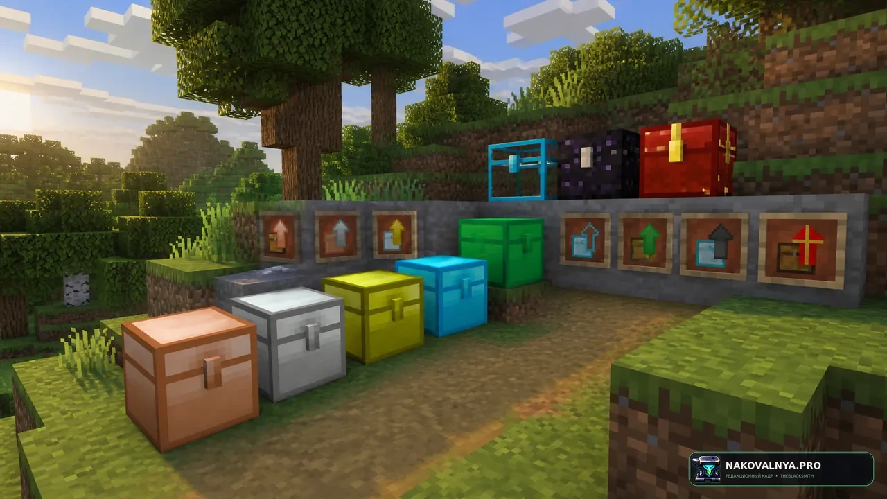 Iron Chests: улучшаемые вместительные сундуки — редакционная иллюстрация 2 из 3