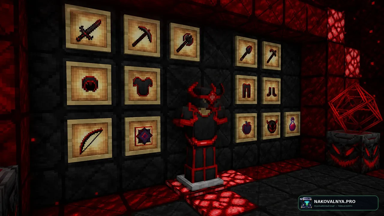 DevilAura: демонический комплект для кристального PvP — редакционная иллюстрация 3 из 3