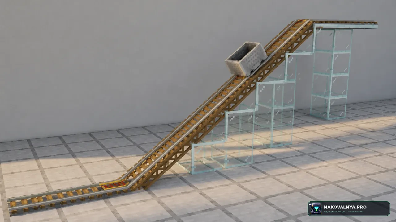 Diagonal Perfect Rails 3D PBR: аккуратные объёмные железные дороги — редакционная иллюстрация 2 из 3