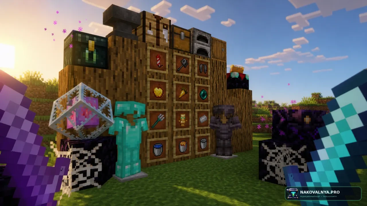 Diamond SMP PVP default TexturePack: читаемое ванильное оформление для PvP — редакционная иллюстрация 2 из 3