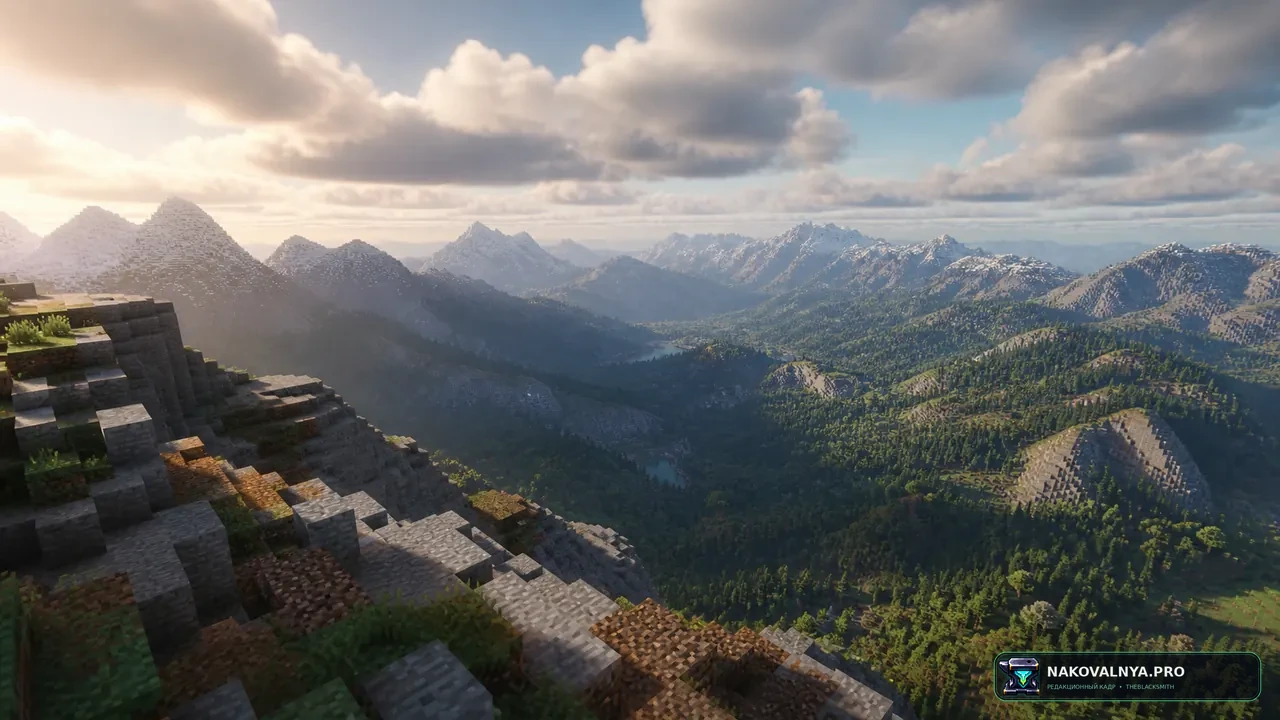 Изображение к проекту Distant Horizons & Iris Shaders