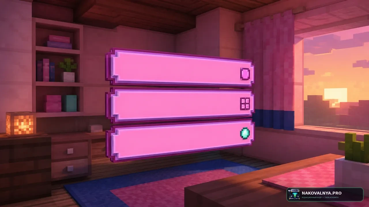 Doki Doki Literature Club! Custom GUI Pack: фиолетово-розовый GUI в стиле Doki Doki Literature Club — редакционная иллюстрация 2 из 3