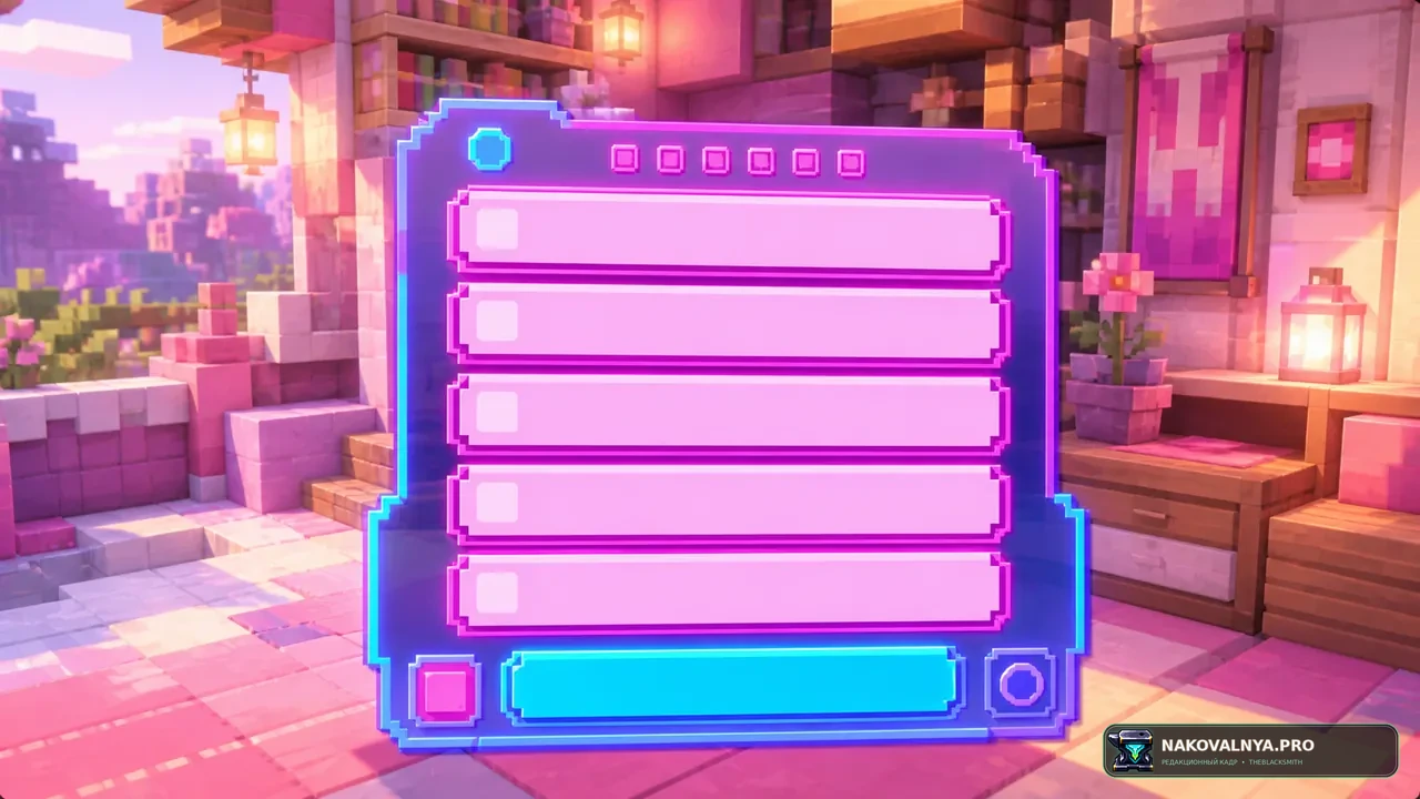 Doki Doki Literature Club! Custom GUI Pack: фиолетово-розовый GUI в стиле Doki Doki Literature Club — редакционная иллюстрация 3 из 3