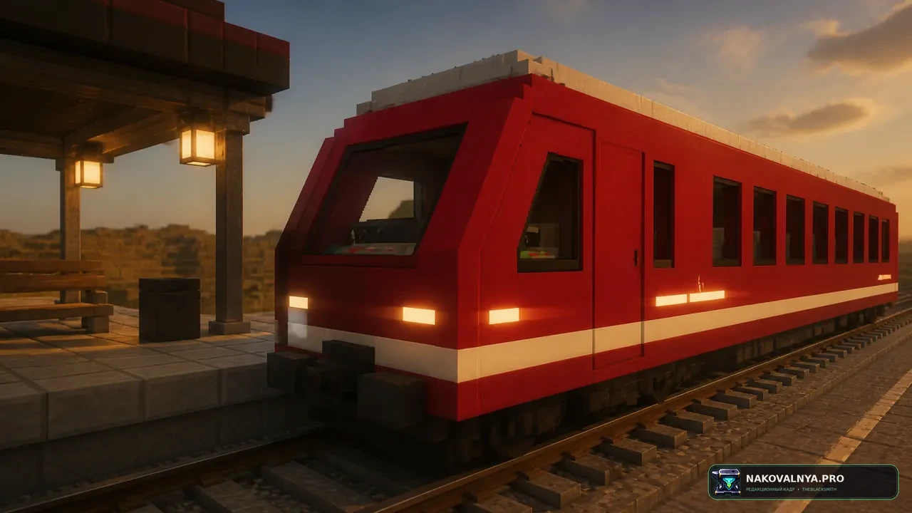 [MTR4] The PäRail Trains Addon: вымышленный парк поездов для Minecraft Transit Railway — редакционная иллюстрация 2 из 3