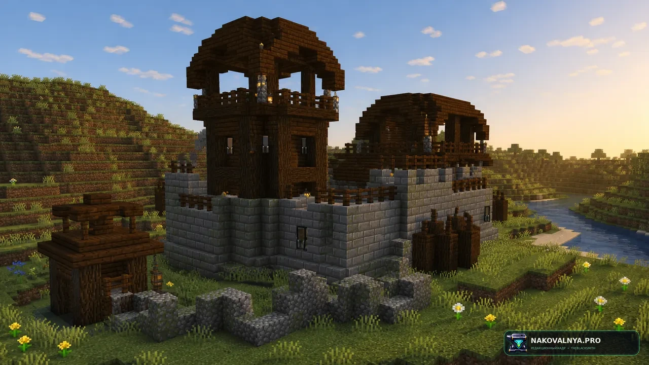 Dungeons and Taverns Pillager Outpost Overhaul: разнообразную переработку аванпостов разбойников — редакционная иллюстрация 2 из 3