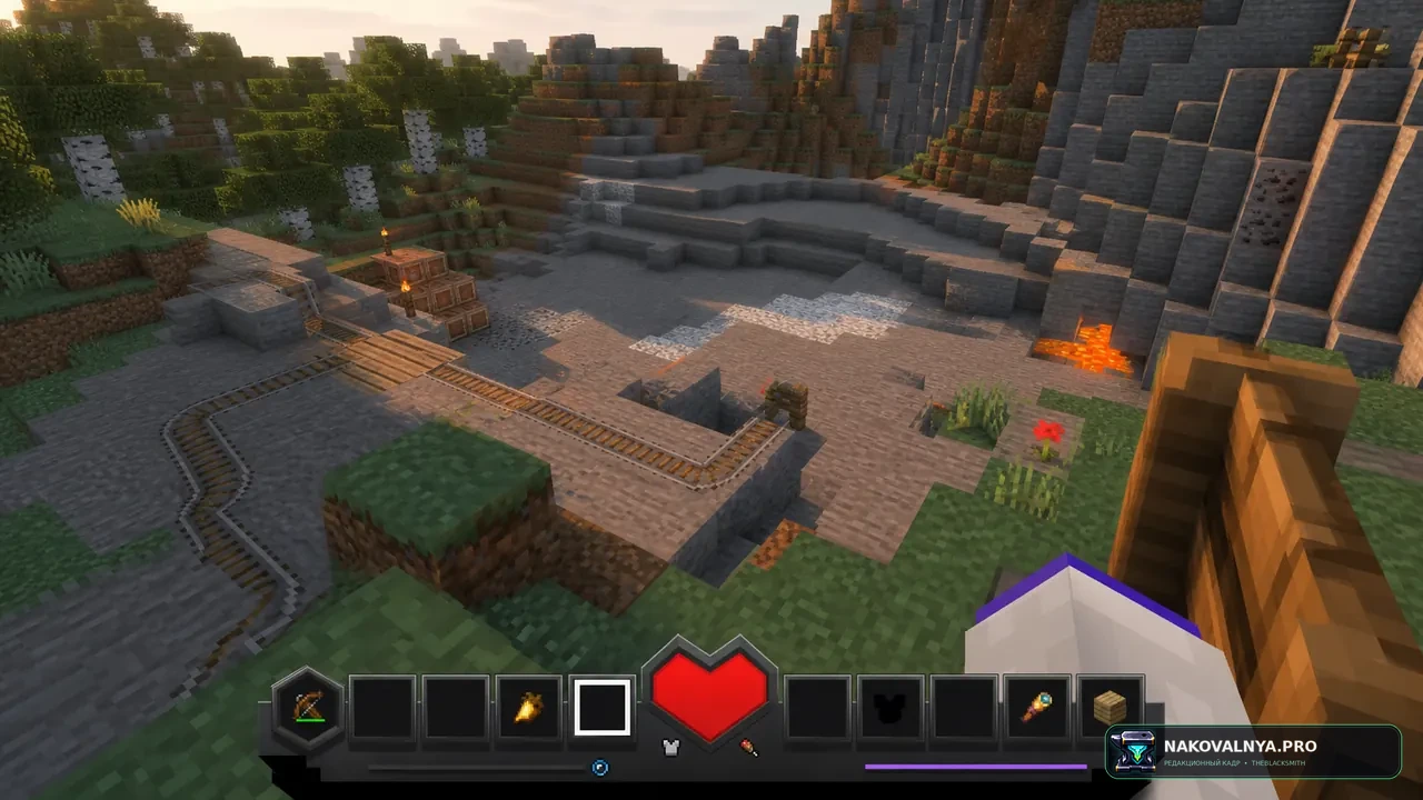 Dungeons Hotbar: панель быстрого доступа в стиле Minecraft Dungeons — редакционная иллюстрация 2 из 3
