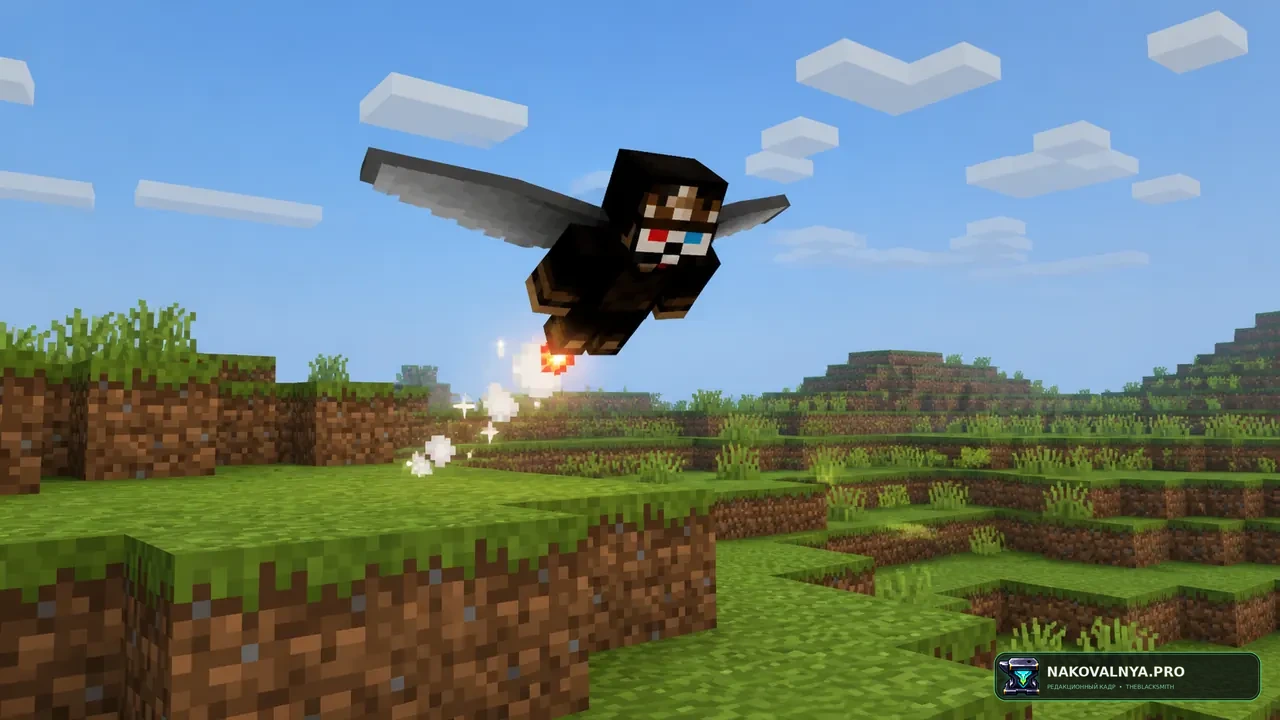 Изображение к проекту Easy Elytra Takeoff