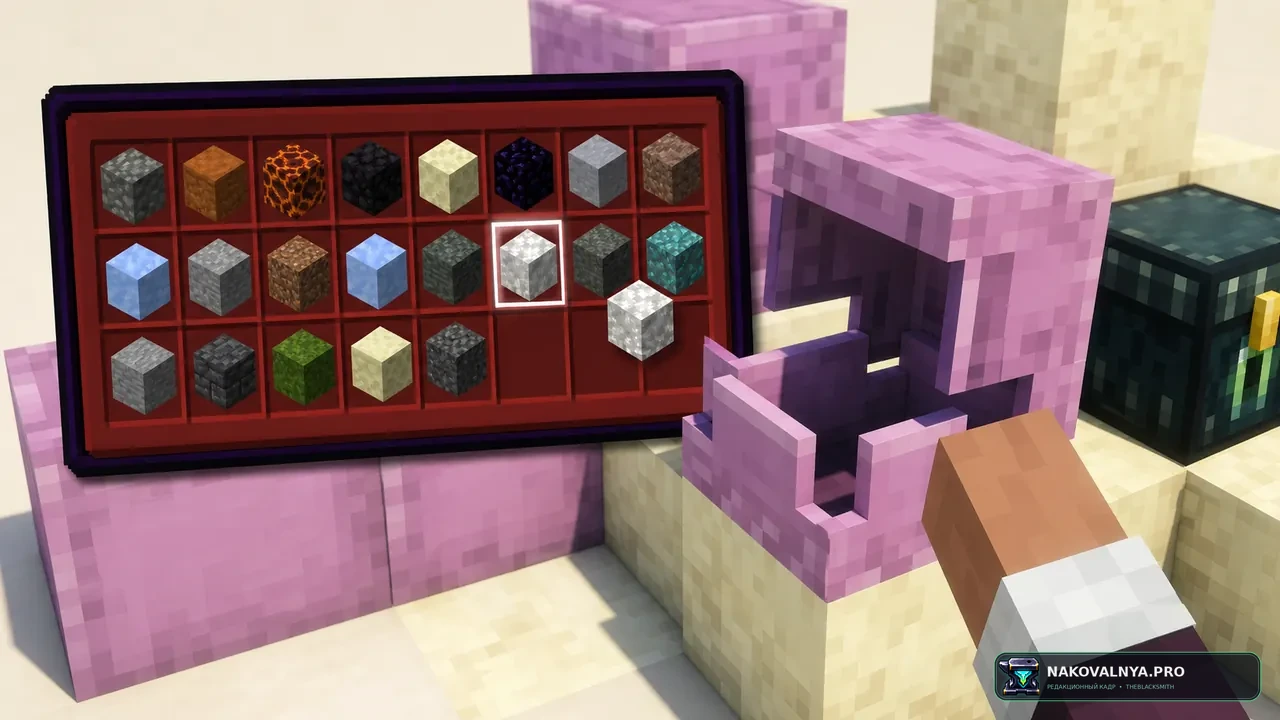 Easy Shulker Boxes: доступ к шалкерам прямо в инвентаре — редакционная иллюстрация 3 из 3